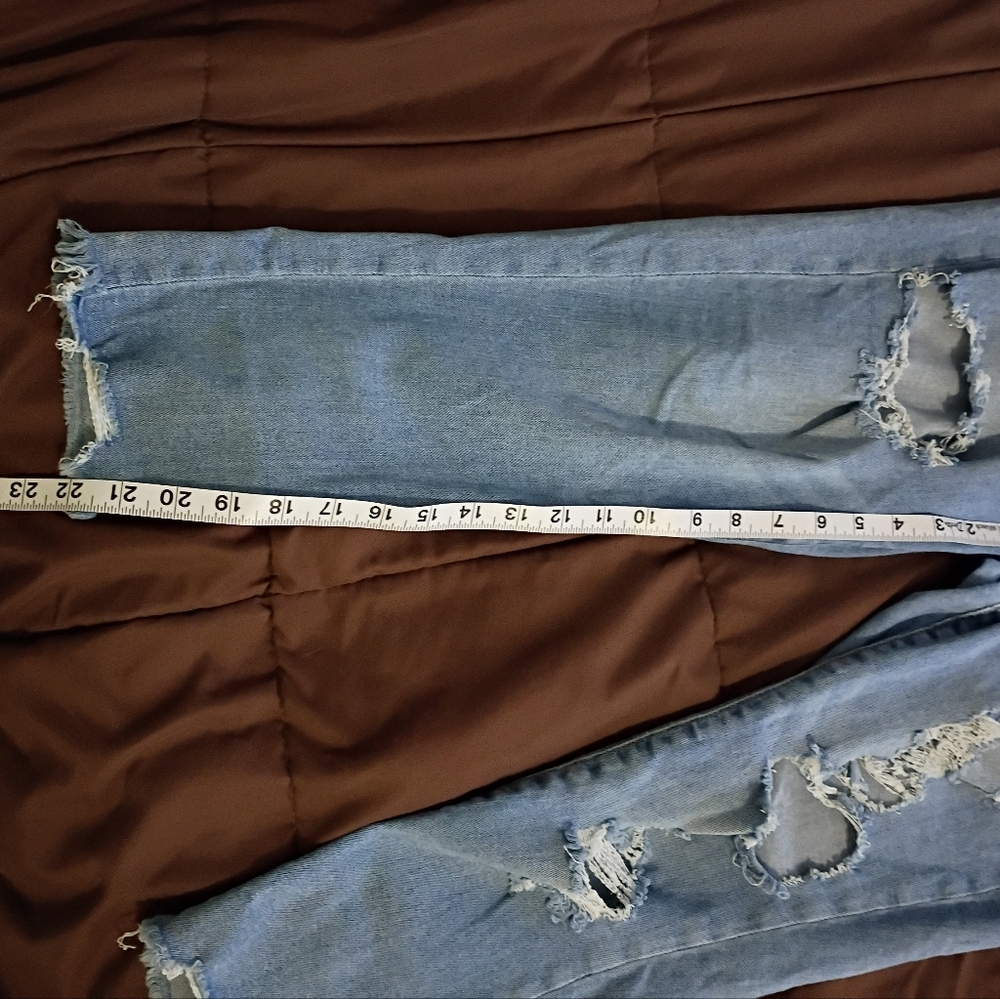 American Eagle Outfitters Skinny Jegging Ripped Jeans Size 14 Short - Picture 7 of 7